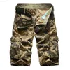 Shorts Masculino Camuflado Camo Cargo Shorts Masculino 2022 Novos Shorts Masculinos Casuais Masculino Solto Calções de Trabalho Masculino Calças Curtas Militares Tamanho Grande 29-44 L230719