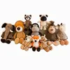 Bambole di peluche Animali della giungla Giocattoli di peluche Animali della foresta Cani di peluche morbidi Zebre Elefanti Leoni Volpi Giraffe Compagni di giochi per bambini Bambole Regali di Natale 230718