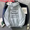 Męskie bluzy z kapturem Twój własny projekt Niestandardowy mężczyźni anime zimowi długi rękaw Top Hoddies Man Graphic Hoddies Man Tracksuit