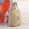 Stripe Lafite Grass Beach Bags women Designer Handbags Purse Classic Fashion Embroidered Letters Pure Hand Woven Bagss Straw Shopping Vacation Summer Woven Purse