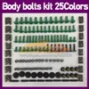 268pcs Motorcycle Caving Bolts Full Vint Kit для Kawasaki Ninja ZX10R ZX 10R 10 R ZX-10R 2011 2011 2013 2014 2015 Полный Moto 244L