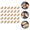 Dinnerware Sets 50 Pcs Paper Tray Disposable Sushi Wood Boat Snack Bowl Container Decorative Holder Sashimi Serving Dish Containers