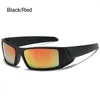 Sonnenbrille 1PC Unisex Wrap Around Y2K Futuristische Outdoor Radfahren UV400 Sonnenbrille Trendy Shades Vintage Punk Goggle Brillen