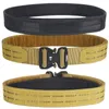 Ceintures tactique 2 pouces ceinture de Combat dégagement rapide boucle en métal MOLLE militaire chasse Airsoft hommes Durable extérieur 230718