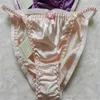 New fine 100% Silk Women's lady String Bikinis Panties sizeS M L XL XXL 8piece lot263s