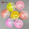 Balony imprezowe 100pcs 45 mm plastikowe PP Kapsułki zabawkowe Pół przezroczystość kolorowa okrągła piłka zaskoczenia łatwa rozrywka otwartego blokady dla automatów 230719