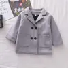 Coat Autumn Winter Baby Coat Solid Color Classic Fashion Keep Warm Windproect Coat Långärmad ullrock Barnkläder Z230720