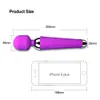 Wibratory bezprzewodowe dildos av Vibrator magiczna różdżka dla kobiet Clintoris Symulator USB ładowne masaże