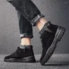 Сапоги кроссовок мужчина кожа кожа причинные спортивные повседневные капусты повседневная мужская продажа обувь Zapatos Sapatos Black Leisure Fashion