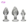 Brinquedos para adultos 2035 mm plugue de nádega luminoso contas de ânus de vidro adequadas para masturbação de Dildo feminino Brinquedo sexual para adultos masculinos jogos de casal produtos sexuais 230719