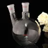1000 ml 2 collo 24 40 boccetta di vetro a fondo piatto bottiglia di ebollizione da laboratorio forniture di laboratorio kit vetreria chimica trasparente240k