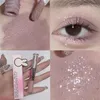 Double tête pêche paillettes liquide fard à paupières Contour Blush Pigment ver à soie miroitant mat naturel joue ombre crème maquillage des yeux