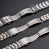 Watch Bands 12mm 14mm 16mm 18mm 20mm 22mm 24mm Width Band Stainless Steel Strap Five bead Diving Accessories Tool 230718