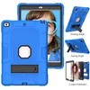 New Child Rugged Kickstand Tablet Custodie per iPad 10 10th Gen 10.2 9th 8th 7th 9.7 Silicone PC Armor Cover resistente con staffa Arancione