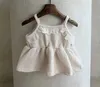 Vestidos de menina infantil garotinha renda traffles deslize vestido r230719