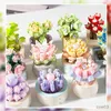 Blocs Fleur Succulentes En Pot Blocs De Construction Romantique Bouquet De Fleurs Briques Assemblage Briques Jouets Pour Filles Femmes Cadeau D'anniversaire R230720