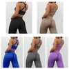 Femmes deux pièces pantalons équipement d'exercice personnalisé Fitness activité costume Sportswear soutien-gorge contour sans couture Yoga jambe ensemble 230718