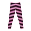 Active Pants Neon Pink And Black | Stripes Halloween Outfit Leggings Women's Sport Sports Yoga Pants?