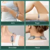 Andere massageartikelen Smart Electric Neck Massager Halsketting Cervicaal hulpmiddel EMS TENS Pulse Verwarming Therapie Schouderpijnverlichting Gezondheidszorg 230718