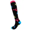 Sports Socks 300Pcs/Lot 28 Colors Women Men Compression Nylon Sock 15-20Mmhg For Running Hiking Flight Travel Circation Athletics Dr Dhlhg