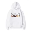 Men's Hoodies Streetwear Mens FRIENDS Letter Printing Men Women Sweatshirts Autumn Long Sleeve Harajuku Man Hooded Pullovers Oversized