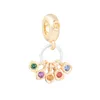 The Avenger Infinity Stones Ciondola Charm Perline d'argento per gioielli che fanno Fit Chairms 925 Pandora Bracciale Bangle Fashion Jewelry285m