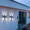 Wall Lamp Modern Art 4W/6W/7W IP65 Outdoor Waterproof Light 220V LED Villa Park Courtyard Path Sconce Decorative Lighting