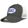 Sauer logo bleu pour hommes et femmes réglable camionneur meshcap équipé blanc personnalisé baseballhats sauer art emblèmes signe SIG logo295I