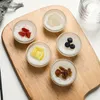 Dinnerware Sets 10 Pcs Snack Plate Small Bowls Clear Glass Pudding Stackable Dessert Serving Cups