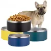 Bols pour chiens 64 oz en acier inoxydable gobelets doubles mur à paroi bol de nourriture grande capacité 64 oz de fournitures pour animaux de compagnie tasses