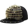 Bonés de bola Adulto Hip Hop PUNK Rock Full Spike Studs Rebites Bonés Femininos Masculino Menino Cool Flat Peaked Baseball Hats 230719