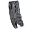 Men's jeans casual trousers hip-hop feet pants retro trendy brand loose black and gray wild234S