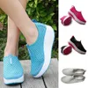 Dress Flat Sneakers Platform Shoes Women Loafers Air Mesh Swing Wedges Shoe Breathable Flats 230718