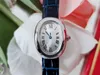 Novo relógio feminino de luxo em aço com caracteres romanos, vidro de safira, relógio multicolorido à prova d'água