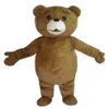 2021 Rabattfabrik Ted Costume Bear Mascot kostym vuxen storlek jul karneval födelsedagsfest fancy outfit256z