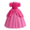 Robes pour filles Costume de pêche pour enfants Jeu de rôle pour enfants Robe en dentelle de mariage Fille Été Anniversaire Robe superposée Princesse Halloween Dressing 230718