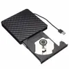 外部USB3 0 DVD RW CD Writer Slim Optical Drive Burner ReaderプレーヤートレイタイプポータブルLaptop292D