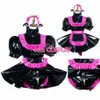 Sissy Maid PVC dress cosplay female CD TV Tailor-Made310T