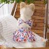 Chien vêtements été belle animal de compagnie chat Bikini ensemble mignon plage fronde jupe Sexy mode vêtements Ins Costume de fête