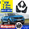 Volkswagen VW T-Roc Troc T Roc 2017 2018 2019 2019 Mud Flaps Splast Guards Mudguards 탄소 섬유 효과 Mudflaps 자동차 액세서리 308c