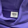 Survêtements pour hommes Broken Planet Sweat à capuche Alphabet Sweat Violet 1 Ensemble imprimé en mousse de haute qualité Taille UE XSXL 230718