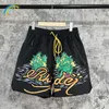 Shorts Masculino Shorts de Praia com Estampa de Letras Coqueiros Verão Homens Mulher 1 1 Calça Casual Sand Drstring Simples Secagem Rápida L230719