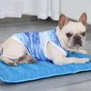 Roupa para cachorro, menino, camisa de verão, sem mangas, estampada, para cachorro, camiseta, colete respirável, roupas, gato