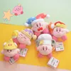 Porte-clés longes dessin animé étoile Kirby jouets en peluche porte-clés Kawaii rose Kirby Llavero femmes Llaveros voiture pendentif bébé porte-clés jouets pour enfants fille 230718