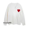 Designer sweater love heart mens woman lovers couple cardigan round amis collar womens fashion brand letter white black long sleeve clothing pullover sweater