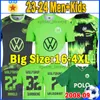 2023 2024 maillots de football VfL WoLfSbUrG Retro 2008-09 GINCZEK STEFFEN 23 24 à domicile MBABU BROOKS ARNOLD WEGHORST Uniformes d'entraînement Hommes Enfants Kits maillots de football