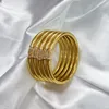 Bangle Fashion Luxury Gold Bracelet Womens Foil Shiny Silicone Charm Cuff Girl Gift Designer Jewelry 230719