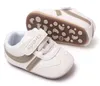Retail! Eerste Walker Baby For Girls Soft Shoes Leer Kids Girl Sneakers White Infant Pasgeboren schoen Size11-12-13