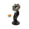 Castiçais Buddha Hand Holder Gesture Castiçal Collectible Estátua Castiçal para El Home Office Tabletop Decoração