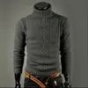 Herrtröjor Favocent Male Sweater Pullover Men 2023 Man Brand Casual Slim Sweaters Men Solid High Lapel Jacquard Hedging Men's Sweater XXL L230719